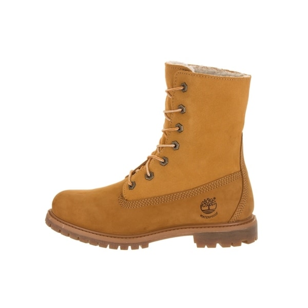 authentics teddy fleece boot for women in yellow