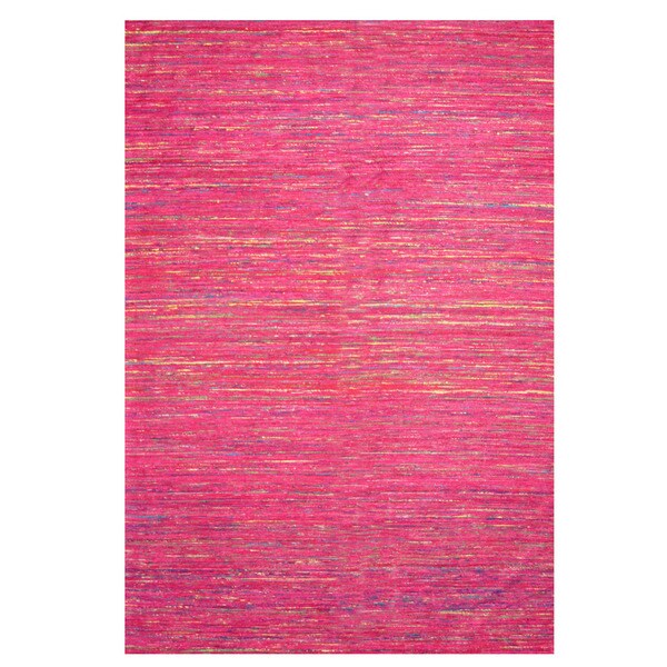Handmade Chenille Flatweave Rug (India) - 8' x 11'6"