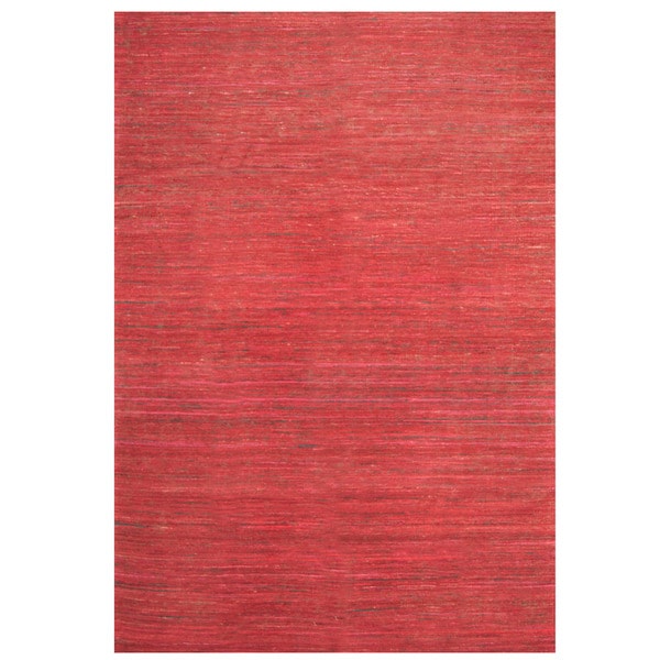 Handmade Chenille Flatweave Rug (India) - 8' x 10'