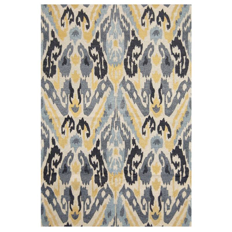 HERAT ORIENTAL Handmade Chenille Ikat Flatweave Rug - 6'6" x 9'6"