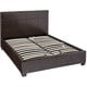 Leather Queen-size Lift Storage Bed - Overstock - 1771328