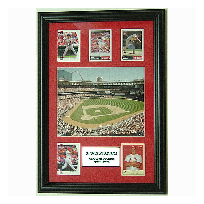 Busch Stadium Farewell with 5 Trading Cards