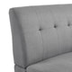 preview thumbnail 7 of 9, Carson Carrington Tjaereborg Mid-century Modern Dove Grey Linen Armless Loveseat