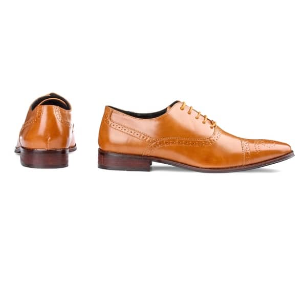 mens brown dress shoes size 11 Cognac Dress Shoes main image 1