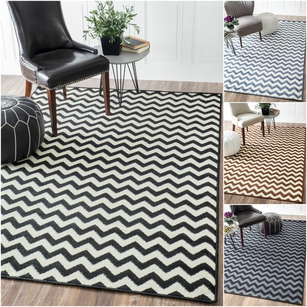 Porch & Den Bushwick Chevron Zebra Area Rug
