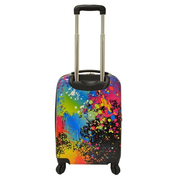 paint splatter luggage