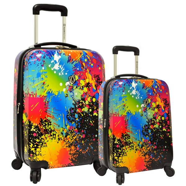 travelers choice 2 piece hardside spinner set