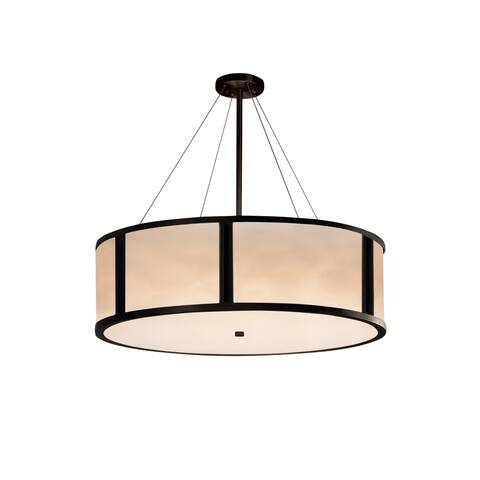 Justice Design Clouds Tribeca 8-light Matte Black Pendant