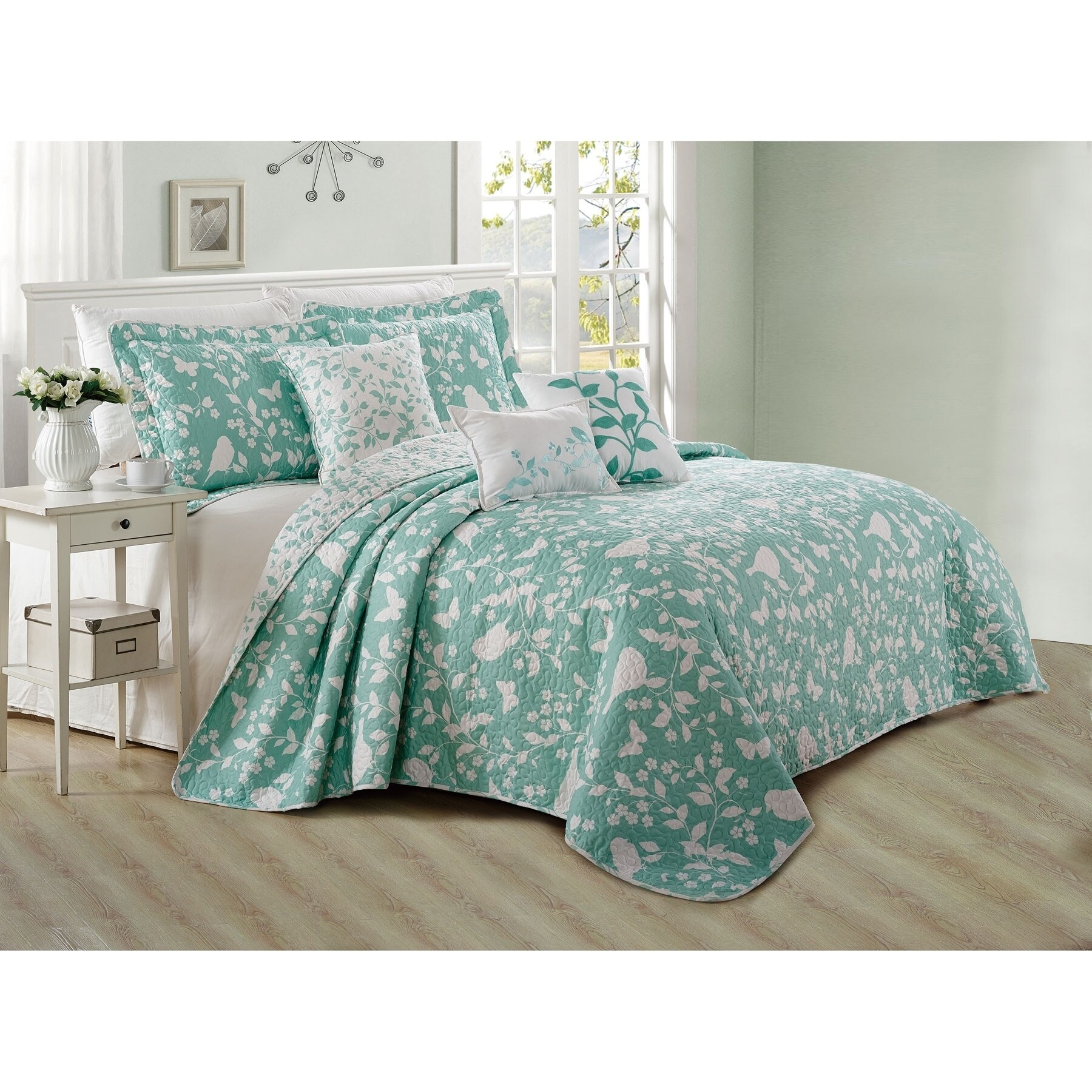 turquoise quilts and coverlets