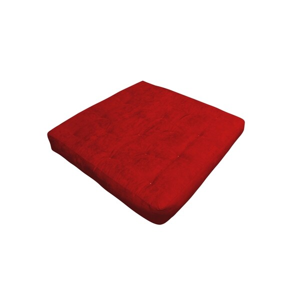 8" All Cotton Loveseat 54X54 Burgundy Microfiber Futon Mattress