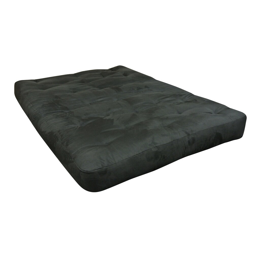 Black Duct Gold Bond FeatherTouch I 21 W x 7 H x 39 L Loveseat Ottoman Futon Mattress Twin