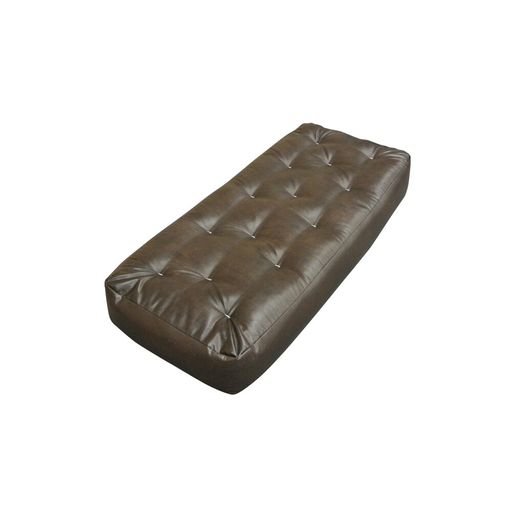 Black Duct Gold Bond FeatherTouch I 21 W x 7 H x 39 L Loveseat Ottoman Futon Mattress Twin