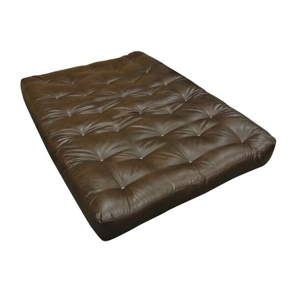 10" Double Foam & Cotton Full Leather Futon Mattress Overstock 17742358