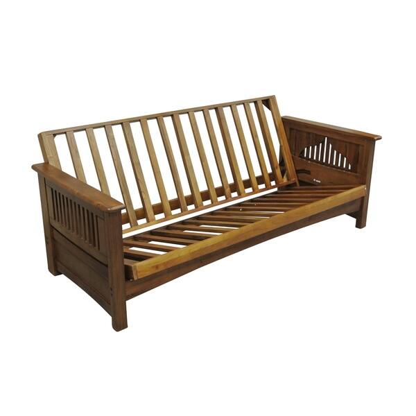 Burlington Cherry Oak Full Futon Frame Bed Bath & Beyond 17743242
