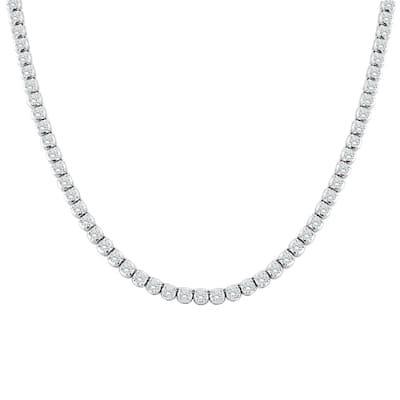 Auriya 9 carat TW Round Diamond Tennis Necklace 14k Gold - 18-inch (H-I, I1-I2) - 16-inch