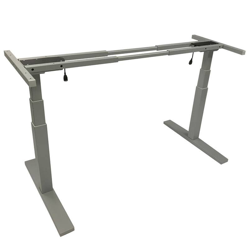Boonliving Electronic Height Adjustable Desk Frame, Sit / Stand Desk Ergonomic Workstation with Dual Motor, Heavy Duty