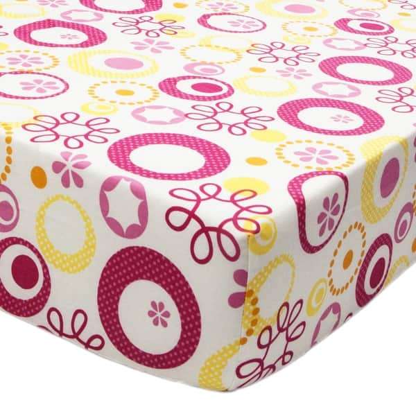 slide 1 of 1, Sunshine Floral Fitted Sheet