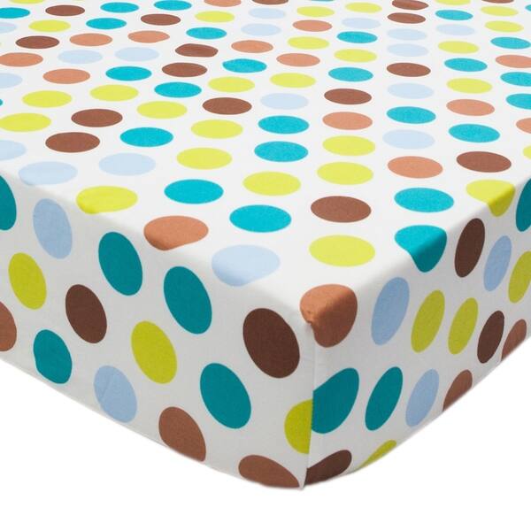 slide 1 of 1, Tree Tops Polka Dot Fitted Sheet