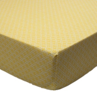 Sunshine Yellow Floral Fitted Crib Sheet by True Baby