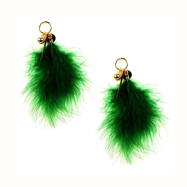 Eye Candy La 2 Inch Neon Green Fur Earrings On Free Eye Candy La 2 Inch Neon Green Fur Earrings