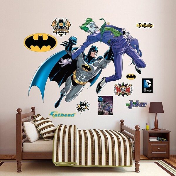 Fathead Batman and The Joker Battle Decals Wall Vinyl