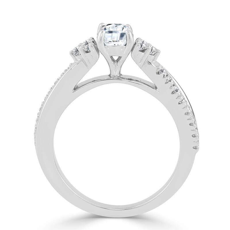 Auriya Round 3/4ctw Diamond Engagement Ring 14k Gold