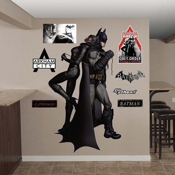 Batman Catwoman Gray Suit bumper sticker wall decor vinyl decal 5"x 2.5" 