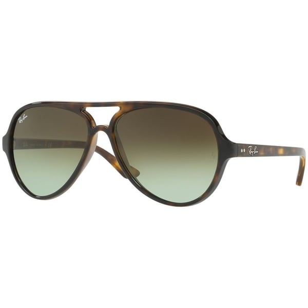 Shop Ray Ban Men's RB4125 Cats 5000 Tortoise Frame Green Ray Ban CATS 5000 Sunglasses, RB4125 & Reviews Sunglasses