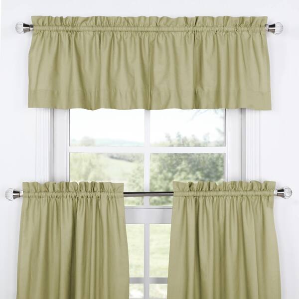 Shop Exclusive Fabrics Solid Cotton Kitchen Tier Curtain Valance