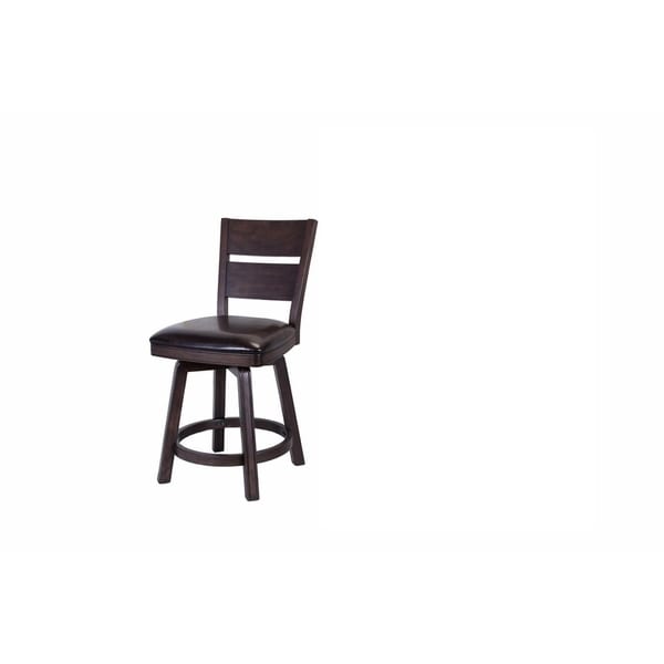 Whitaker Furniture Pompano Set of 2 Counter Height Stools, Black Oak