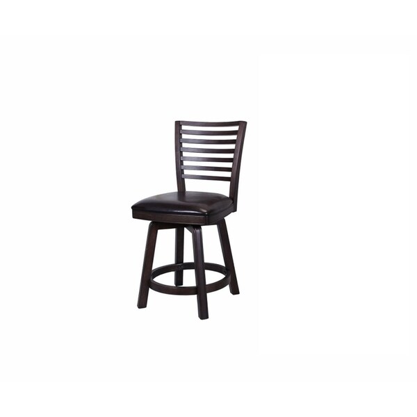 Whitaker Furniture Dempsey Set of 2 Armless Bar Stools, Black Oak