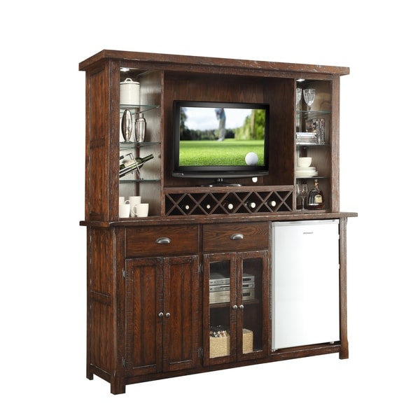 Whitaker Furniture Gettysburg Back Bar with Entertainment Hutch