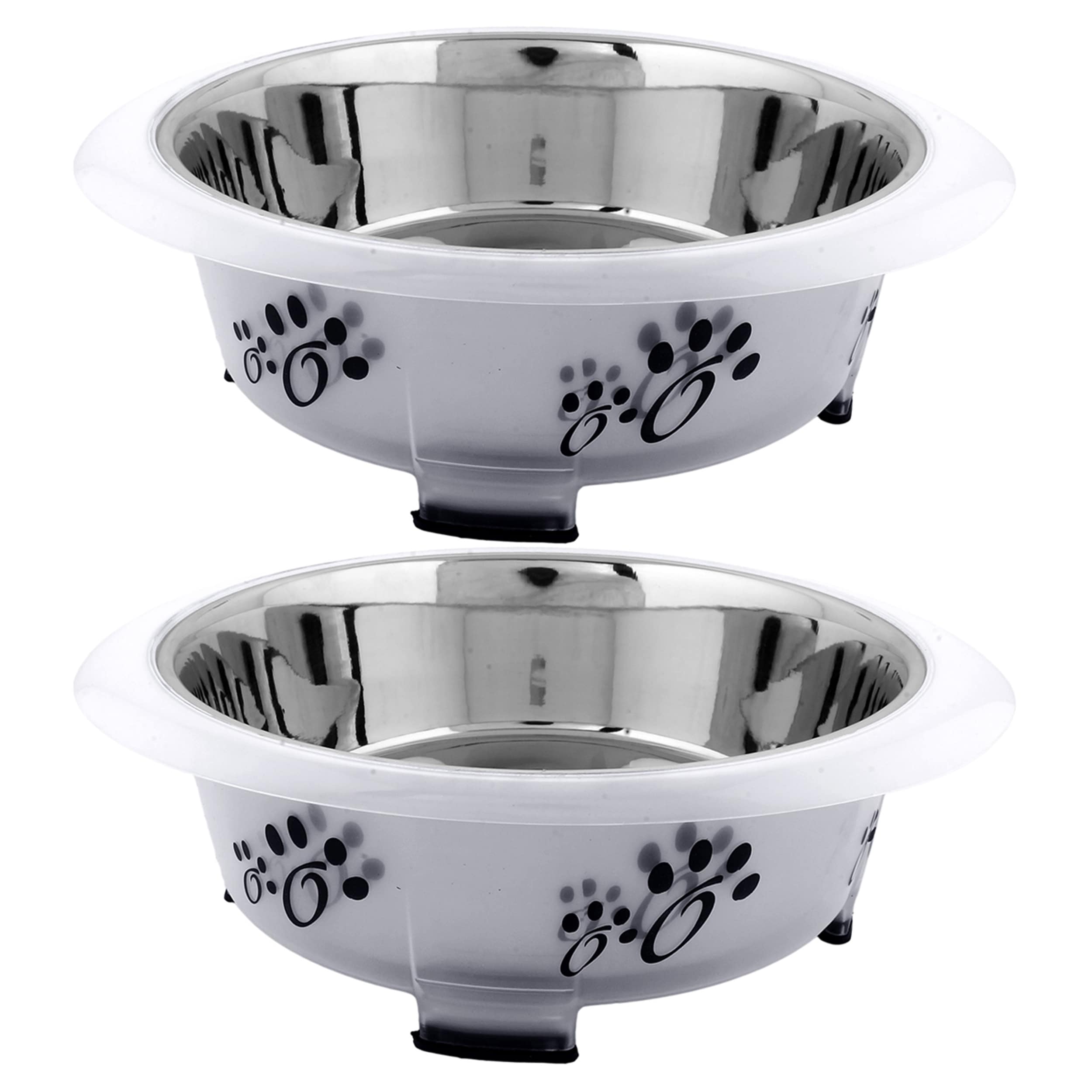 Petmaker Elevated Pet Bowls with Non Slip Stand for Dogs and Cats Blue
