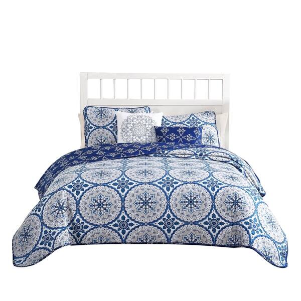 Quaint Home Darma 5-Piece Reversible Queen Quilt Set Quaint Home Darma 5-Piece Reversible Queen Quilt Set