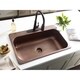preview thumbnail 3 of 1, Sinkology 33" Angelico Drop-In Copper Sink