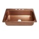 preview thumbnail 1 of 1, Sinkology 33" Angelico Drop-In Copper Sink