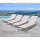 Corvus Torino Sling Fabric Reclining Outdoor Chaise Lounges (Set of 4) - Thumbnail 11