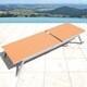 Corvus Torino Adjustable Sling Fabric Patio Chaise Lounge - Thumbnail 7