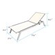 Corvus Torino Adjustable Sling Fabric Patio Chaise Lounge - Thumbnail 6