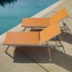 Corvus Torino Adjustable Sling Fabric Patio Chaise Lounge - Thumbnail 2