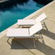 Corvus Torino Adjustable Sling Fabric Patio Chaise Lounge - Thumbnail 3