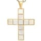 preview thumbnail 2 of 2, Piatella Ladies Gold Tone Mother of Pearl Cross Necklace