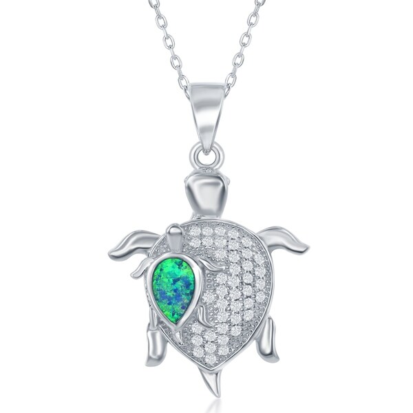 mother and baby turtle necklace