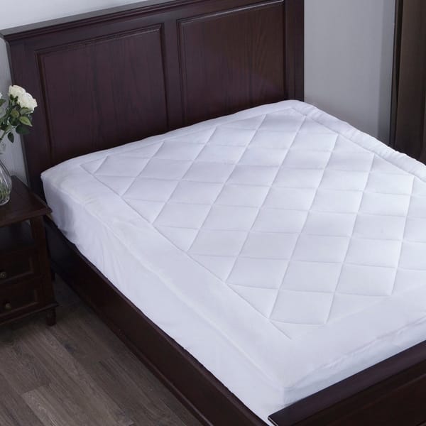 slide 2 of 4, St. James Home Coral Fleece Mattress Pad - White