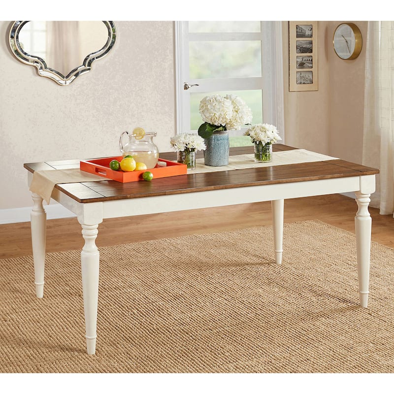 Simple Living Midland Dining Table - Antique White