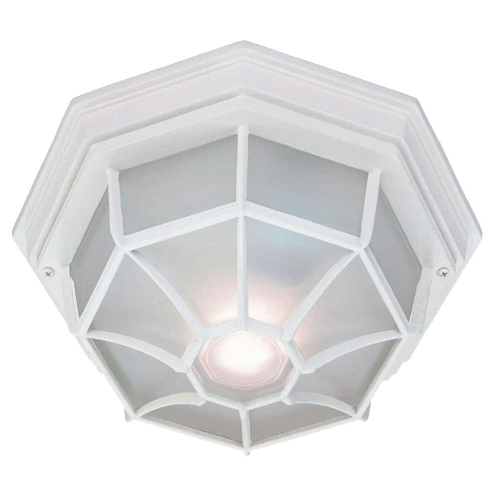 Acclaim 2-Light Outdoor Textured White Ceiling Light