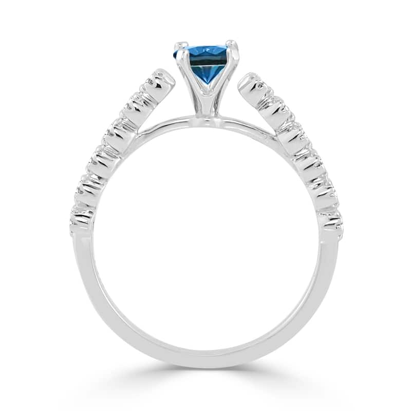 Auriya 3/5ctw Blue Diamond Engagement Ring 14K Gold