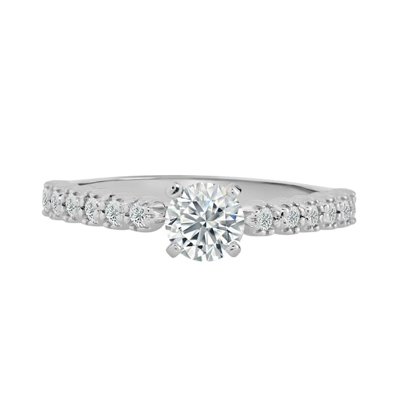 Auriya 1/2ctw Round Diamond Engagement Ring 14K Gold