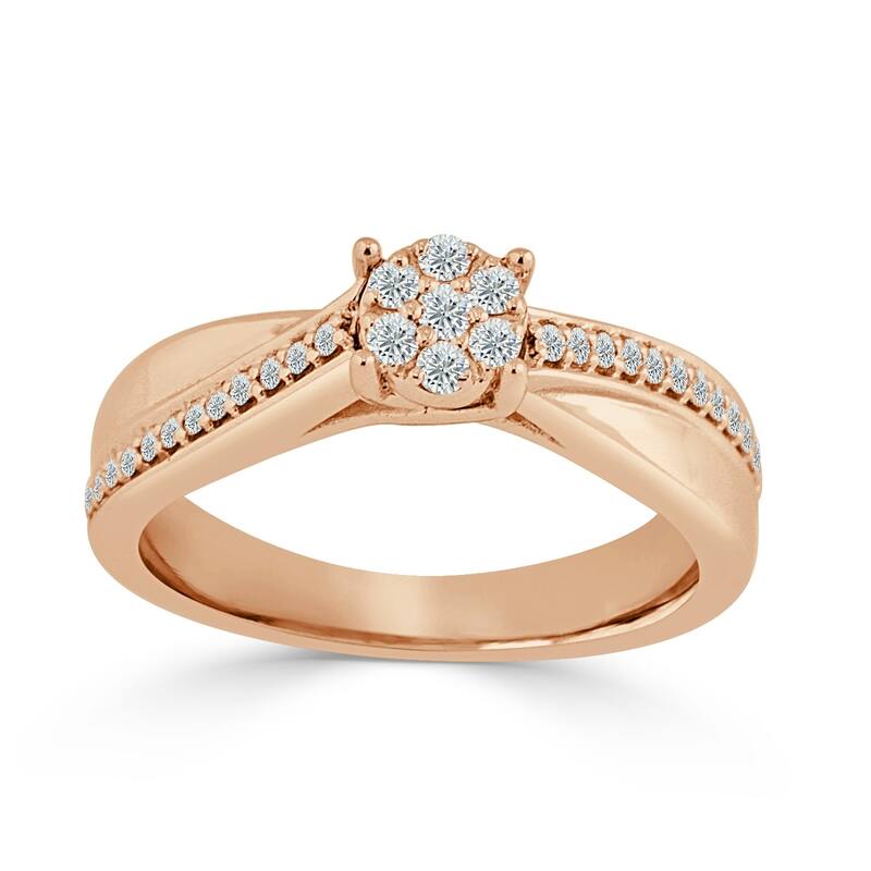 Auriya 1/4ctw Diamond Engagement Ring 14k Gold