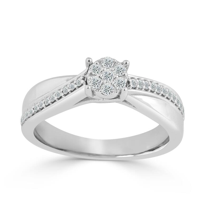 Auriya 1/4ctw Diamond Engagement Ring 14k Gold